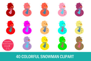 40 Colorful Snowman Clipart: Illustrations That Spark Joy
