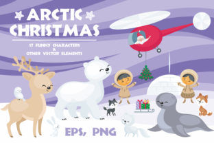 Arctic Christmas Vector Illustrations