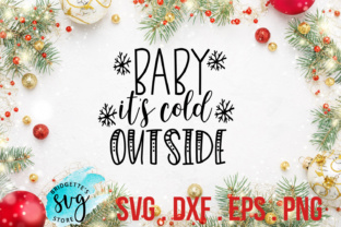 Baby It’s Cold Outside SVG Illustrations