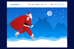 Christmas Concept Header for Landing Pages
