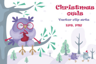 Christmas Owls Vector Clip Arts: Illustrations That Spark Joy