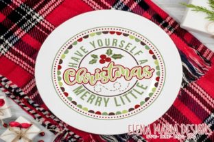 Christmas Plate Circle Design
