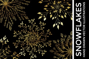 Festive Vector Snowflake Clipart: Premium Illustrations for Brand Campaigns