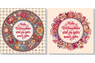 Frohe Weihnachten. Neues Jahr. Illustrations