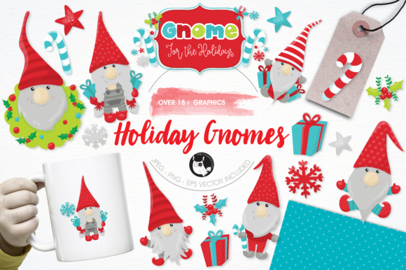 Holiday Gnomes Illustrations