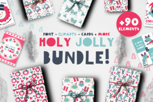 Holy Jolly Bundle 90 Elements: Illustrations for Warm, Handmade Branding