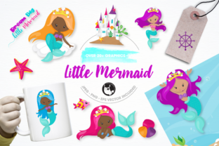 Little Mermaid Graphics and Illustrations