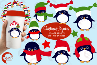 Llittle Penguin Cliparts: Playful Illustrations for Branding