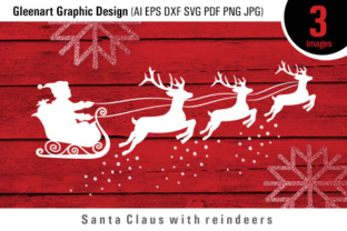 Santa Claus and Reindeer Illustrations