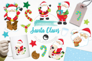 Santa Claus Illustration Set: Festive Illustrations for Local Brands