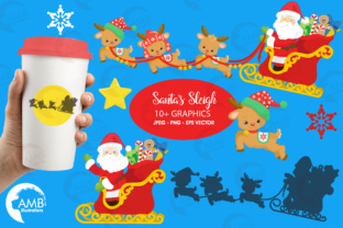Santa Sleigh Clipart: Festive Illustrations for Real Publishing