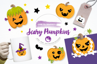 Scary Pumpkins Graphics and Illustrations