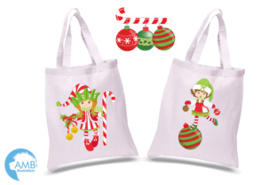 Xmas Elves Clipart: Festive Illustrations for Real Design Work